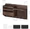 NEX™ 16" Brown Wall-Mounted Mail & Key Holder Organizer with 6 Key Hooks